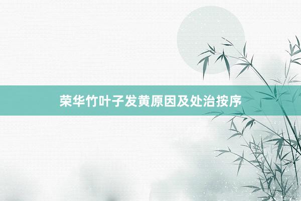 荣华竹叶子发黄原因及处治按序